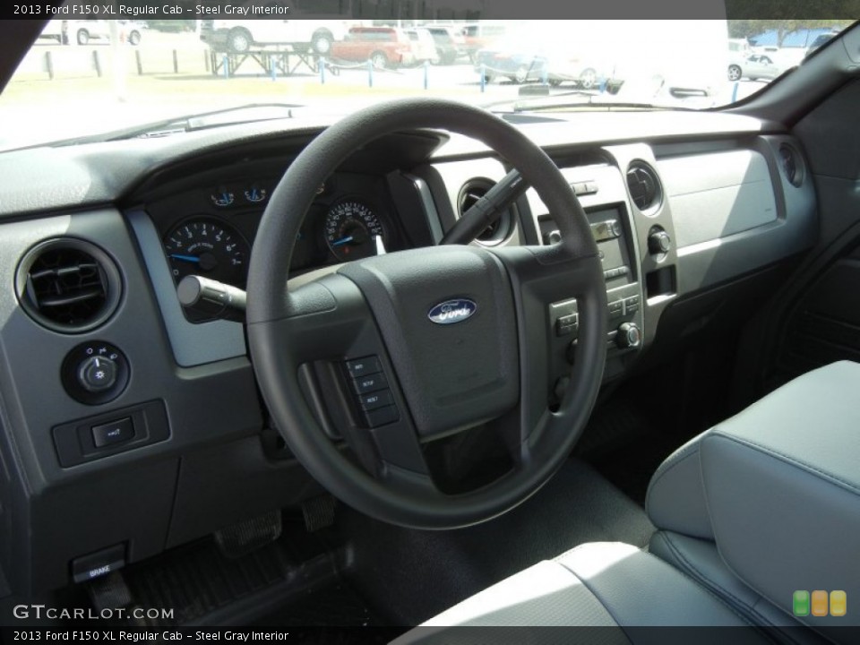 Steel Gray Interior Prime Interior for the 2013 Ford F150 XL Regular Cab #76551756