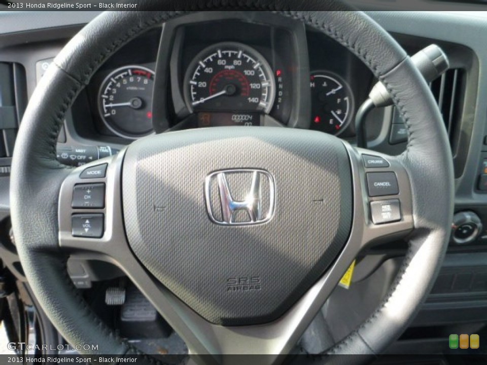 Black Interior Steering Wheel for the 2013 Honda Ridgeline Sport #76555682