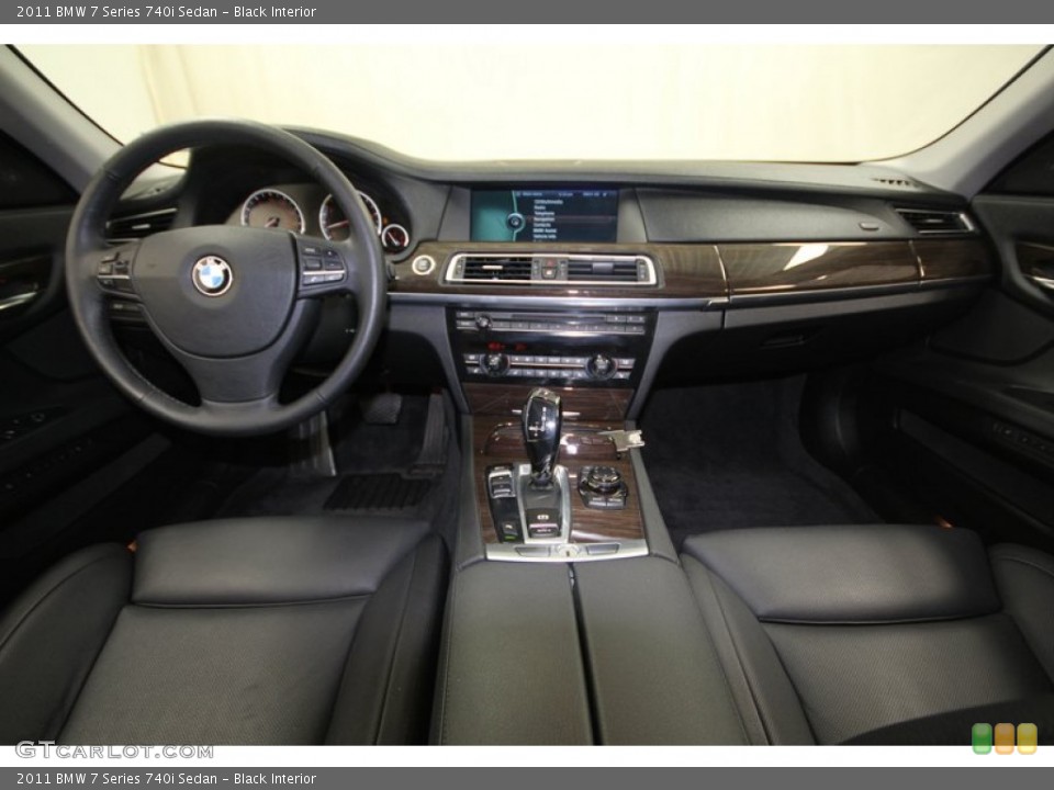 Black Interior Dashboard for the 2011 BMW 7 Series 740i Sedan #76556290