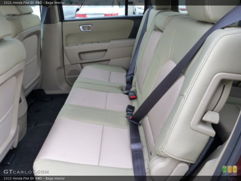 Beige Interior Rear Seat for the 2013 Honda Pilot EX 4WD #76557488
