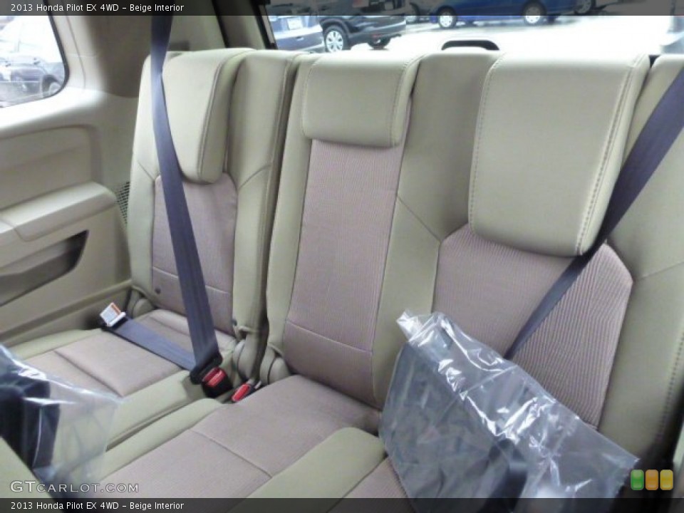 Beige Interior Rear Seat for the 2013 Honda Pilot EX 4WD #76557500