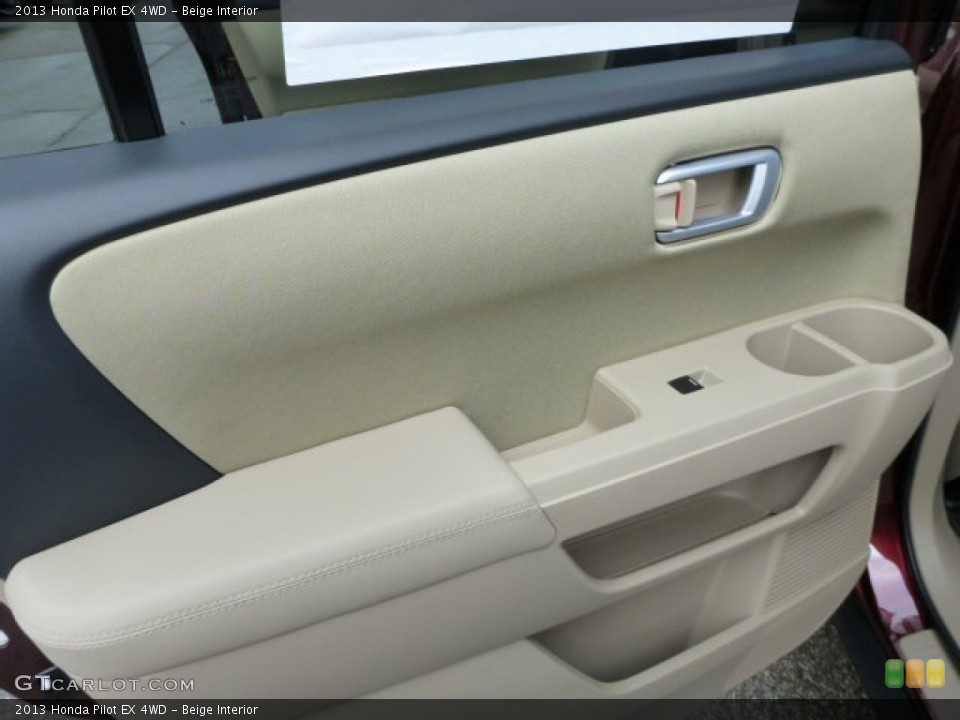 Beige Interior Door Panel for the 2013 Honda Pilot EX 4WD #76557512