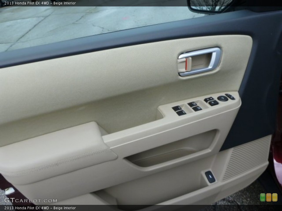 Beige Interior Door Panel for the 2013 Honda Pilot EX 4WD #76557518