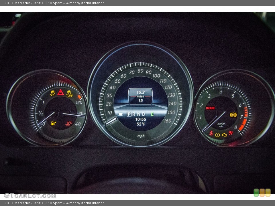 Almond/Mocha Interior Gauges for the 2013 Mercedes-Benz C 250 Sport #76557525