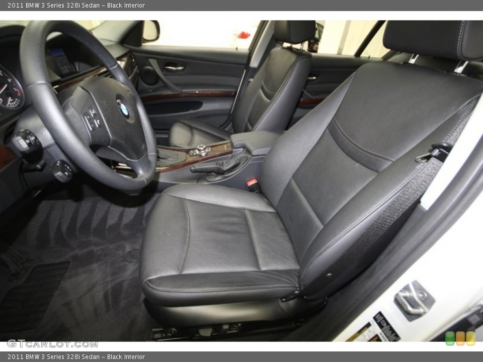 Black Interior Front Seat for the 2011 BMW 3 Series 328i Sedan #76557933