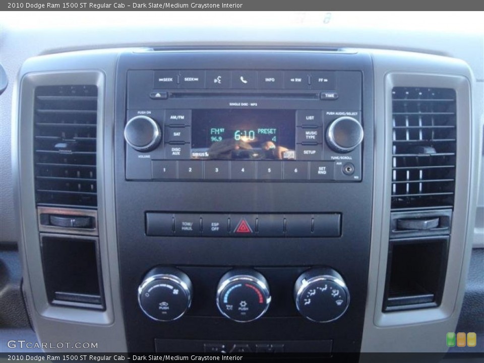 Dark Slate/Medium Graystone Interior Controls for the 2010 Dodge Ram 1500 ST Regular Cab #76558286