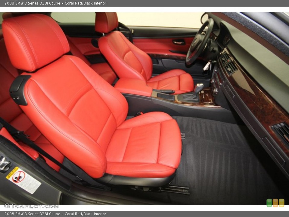 Coral Red/Black Interior Photo for the 2008 BMW 3 Series 328i Coupe #76559250