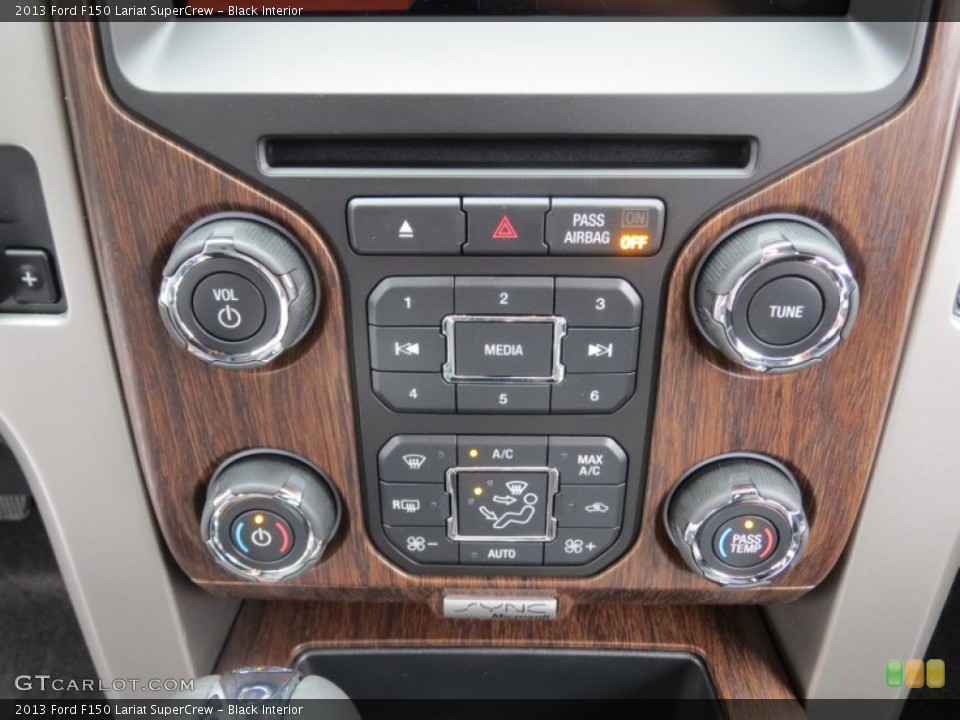 Black Interior Controls for the 2013 Ford F150 Lariat SuperCrew #76561613