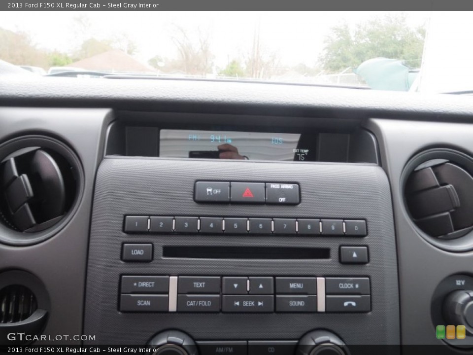 Steel Gray Interior Controls for the 2013 Ford F150 XL Regular Cab #76562381
