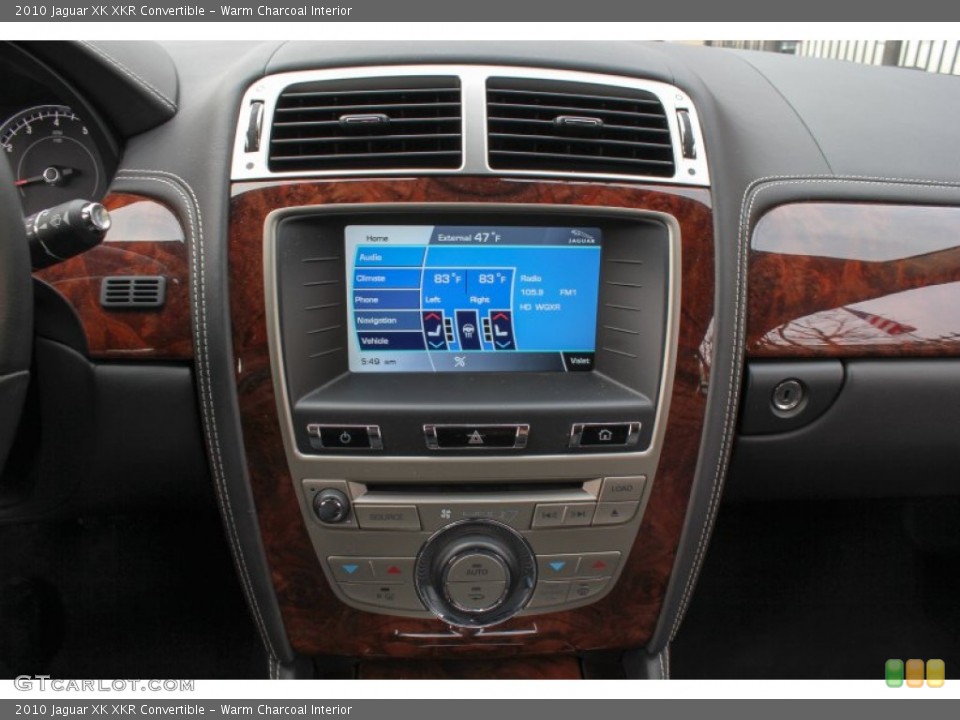 Warm Charcoal Interior Controls for the 2010 Jaguar XK XKR Convertible #76567161