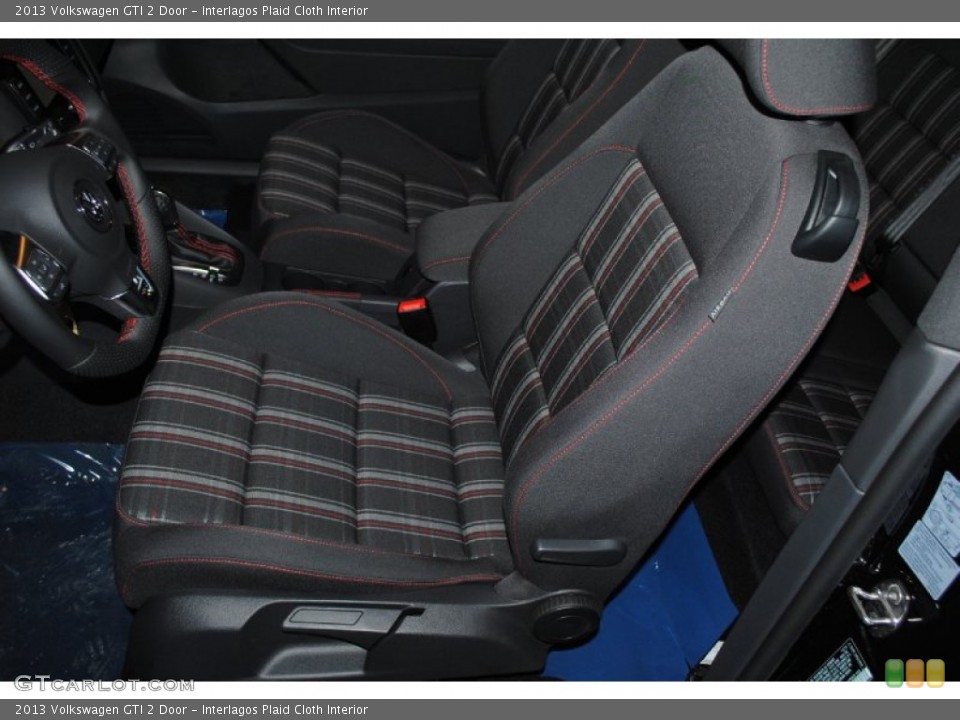 Interlagos Plaid Cloth Interior Front Seat for the 2013 Volkswagen GTI 2 Door #76567438