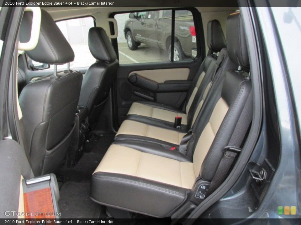 Black/Camel Interior Rear Seat for the 2010 Ford Explorer Eddie Bauer 4x4 #76567543