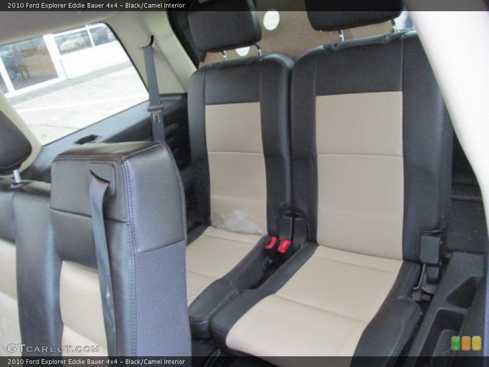 Black/Camel Interior Rear Seat for the 2010 Ford Explorer Eddie Bauer 4x4 #76567562