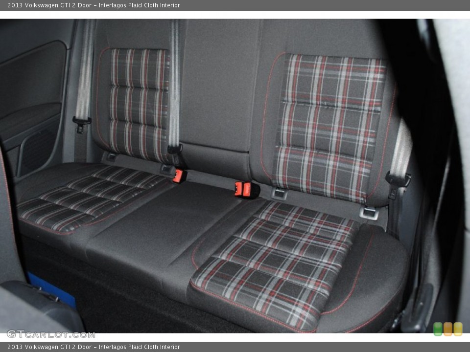 Interlagos Plaid Cloth Interior Rear Seat for the 2013 Volkswagen GTI 2 Door #76567716