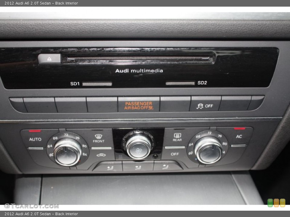 Black Interior Controls for the 2012 Audi A6 2.0T Sedan #76568256