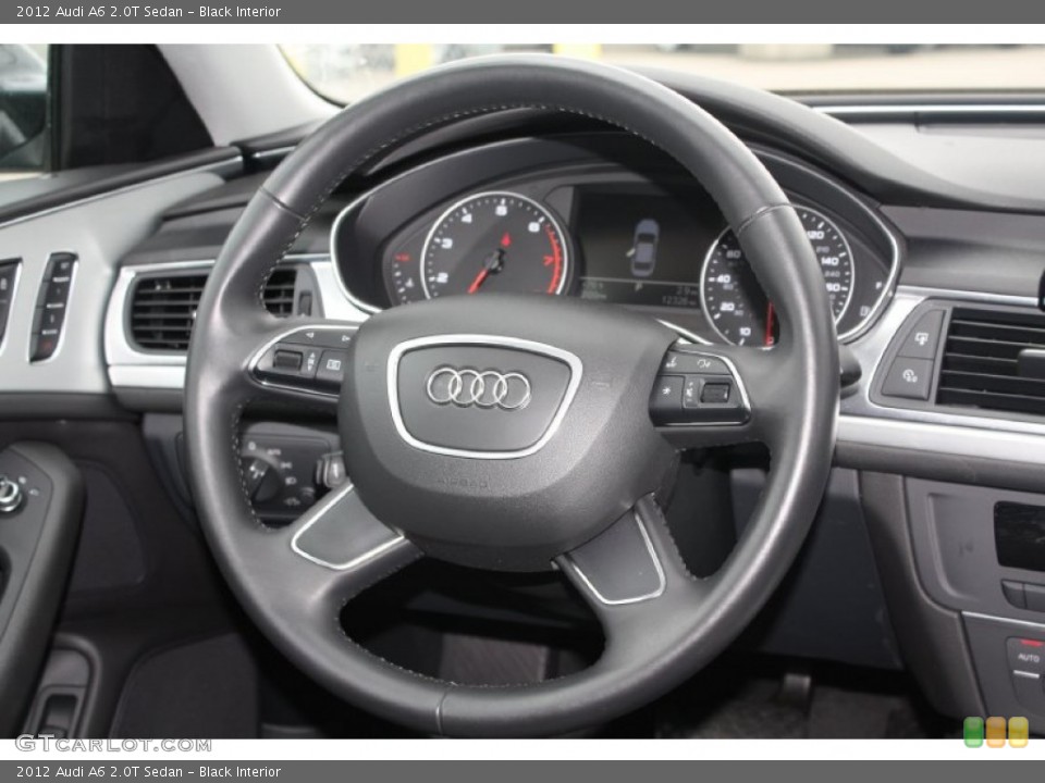 Black Interior Steering Wheel for the 2012 Audi A6 2.0T Sedan #76568584