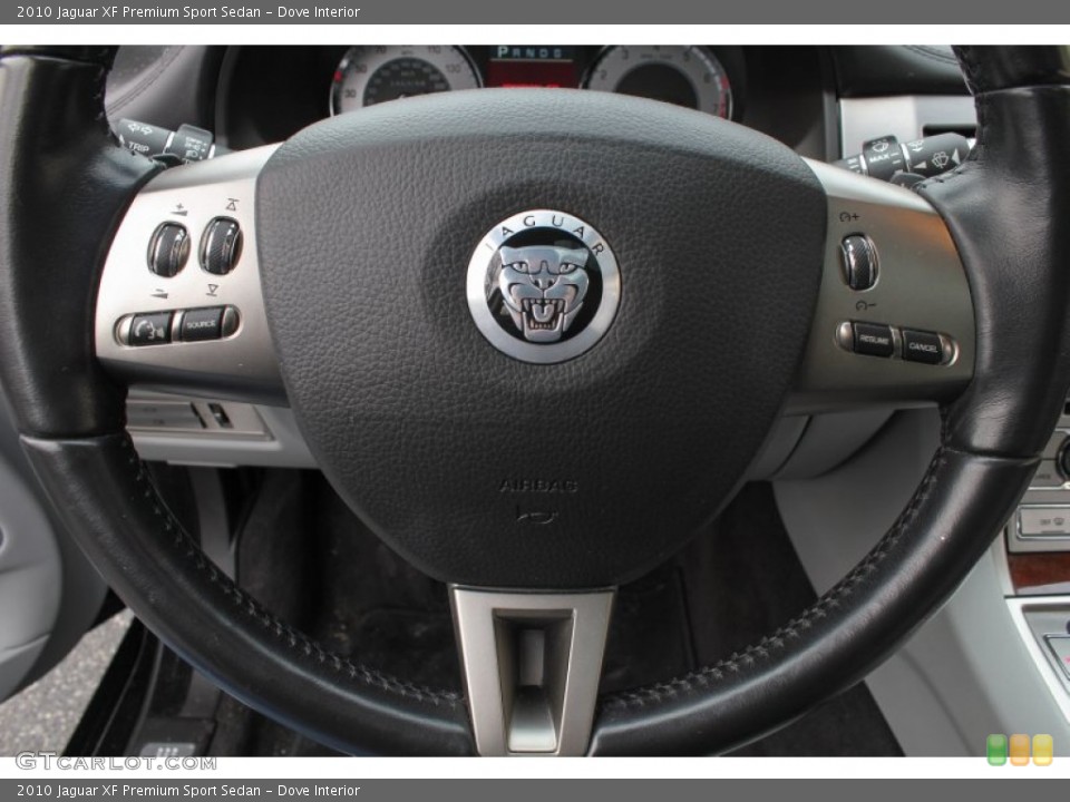 Dove Interior Steering Wheel for the 2010 Jaguar XF Premium Sport Sedan #76569193