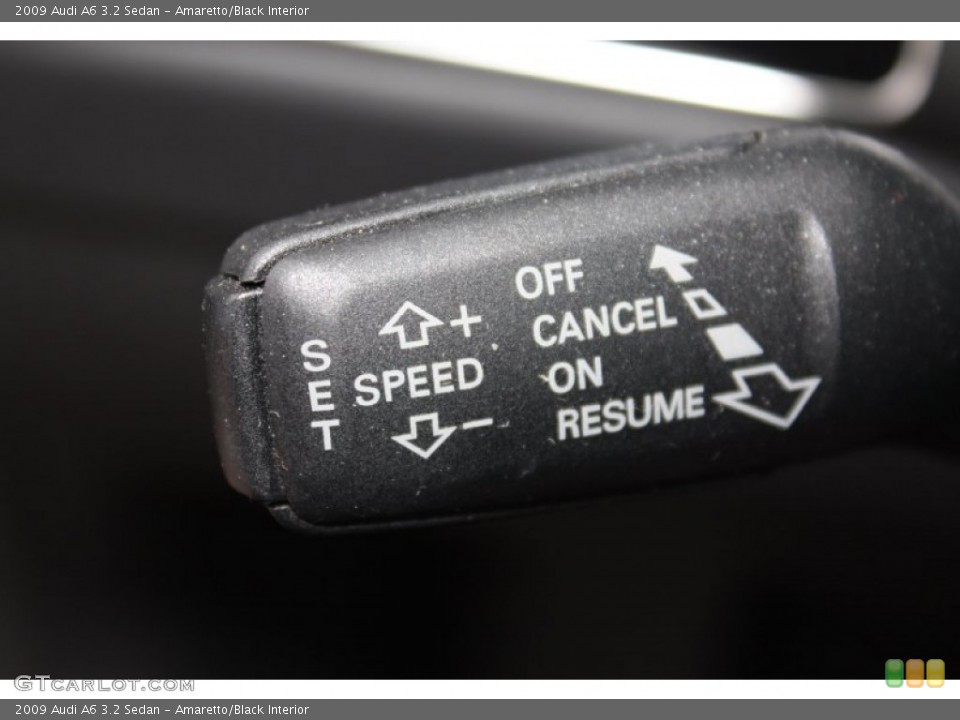 Amaretto/Black Interior Controls for the 2009 Audi A6 3.2 Sedan #76569583