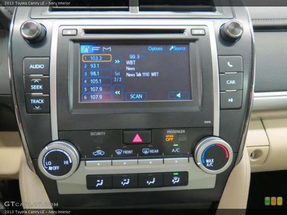 Ivory Interior Controls for the 2013 Toyota Camry LE #76570033