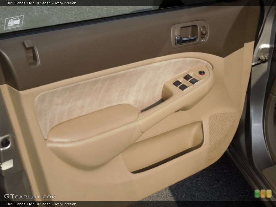 Ivory Interior Door Panel for the 2005 Honda Civic LX Sedan #76570062