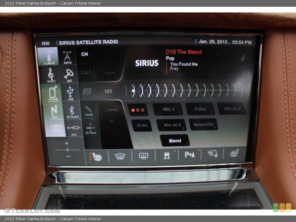 Canyon Tritone Interior Controls for the 2012 Fisker Karma EcoSport #76570372
