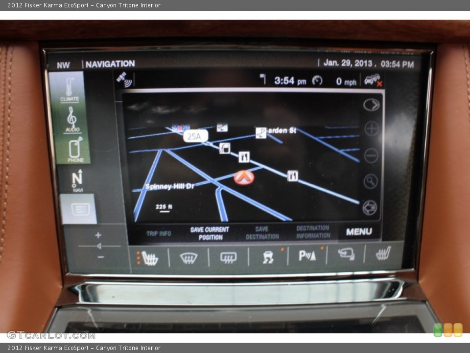 Canyon Tritone Interior Navigation for the 2012 Fisker Karma EcoSport #76570382