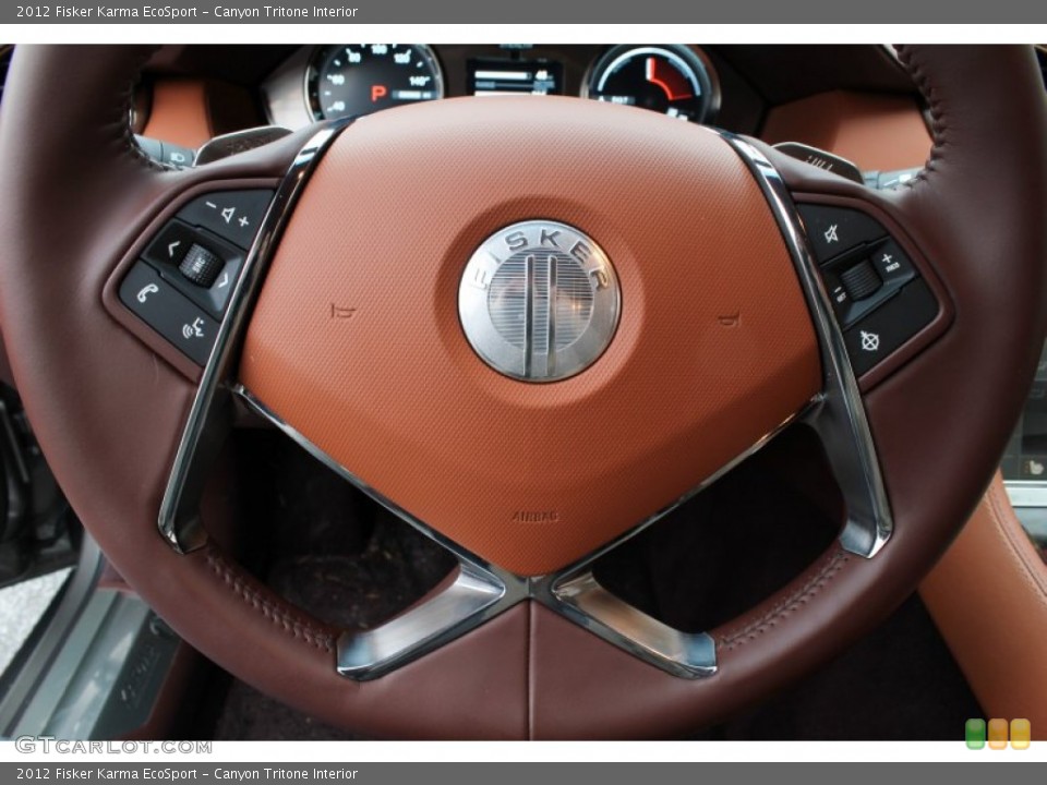 Canyon Tritone Interior Steering Wheel for the 2012 Fisker Karma EcoSport #76570509