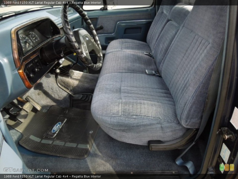Regatta Blue Interior Front Seat for the 1988 Ford F150 XLT Lariat Regular Cab 4x4 #76570546