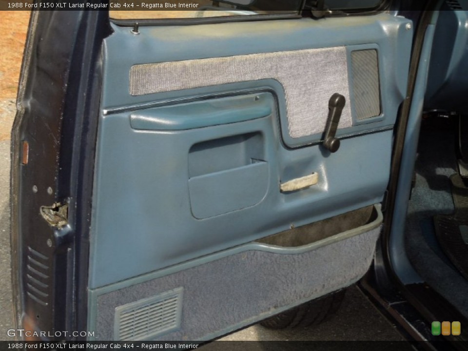 Regatta Blue Interior Door Panel for the 1988 Ford F150 XLT Lariat Regular Cab 4x4 #76570623