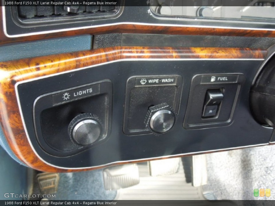 Regatta Blue Interior Controls for the 1988 Ford F150 XLT Lariat Regular Cab 4x4 #76570669