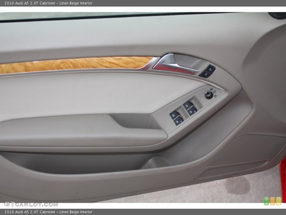 Linen Beige Interior Controls for the 2010 Audi A5 2.0T Cabriolet #76572308