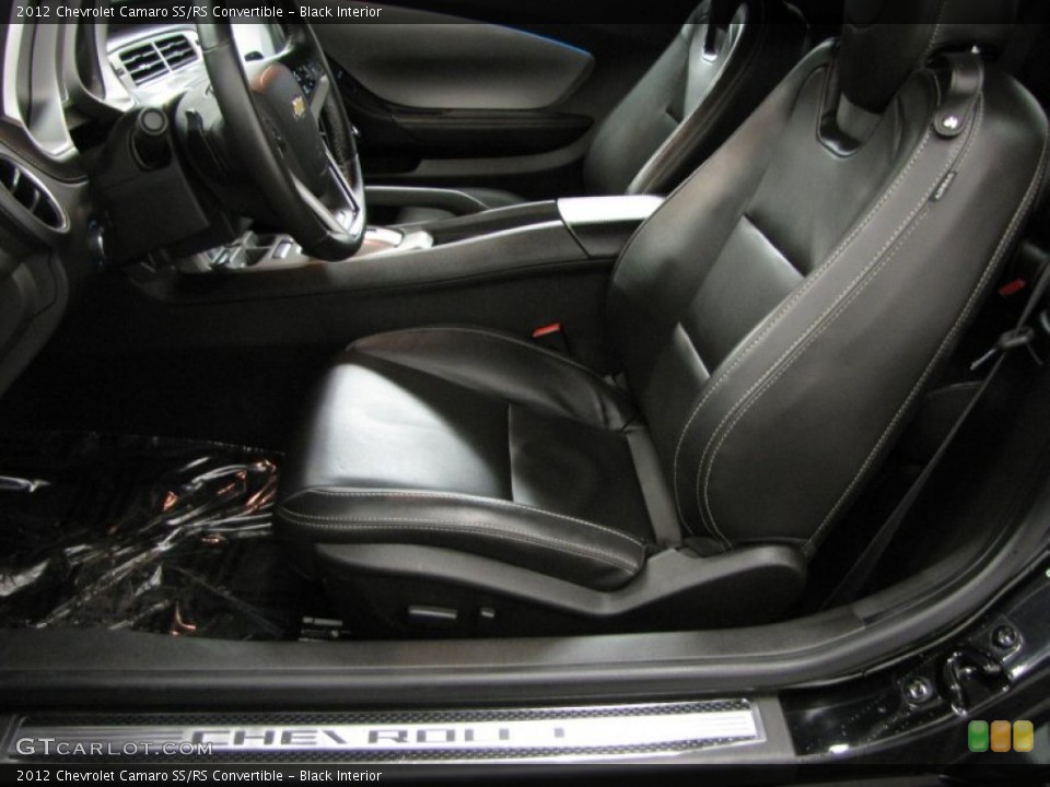 Black Interior Front Seat for the 2012 Chevrolet Camaro SS/RS Convertible #76572559