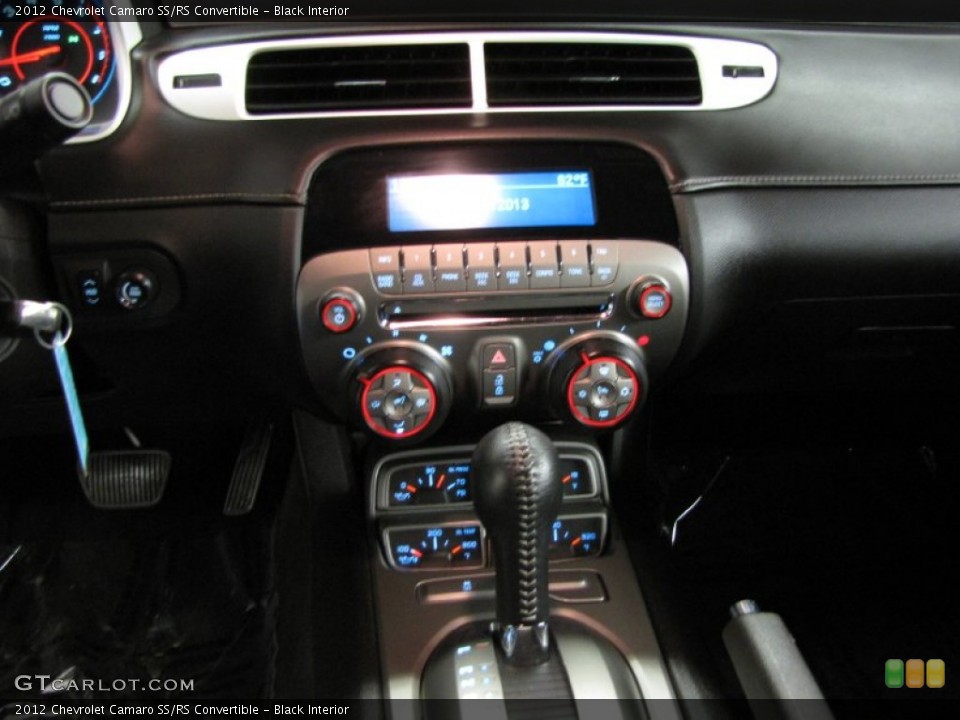 Black Interior Controls for the 2012 Chevrolet Camaro SS/RS Convertible #76572876