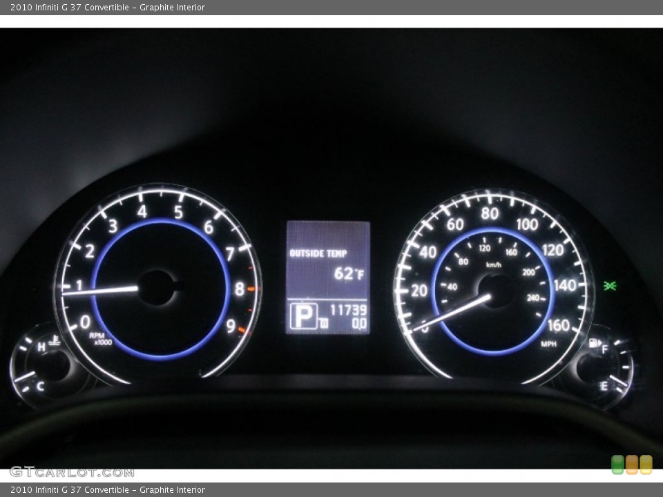 Graphite Interior Gauges for the 2010 Infiniti G 37 Convertible #76573571