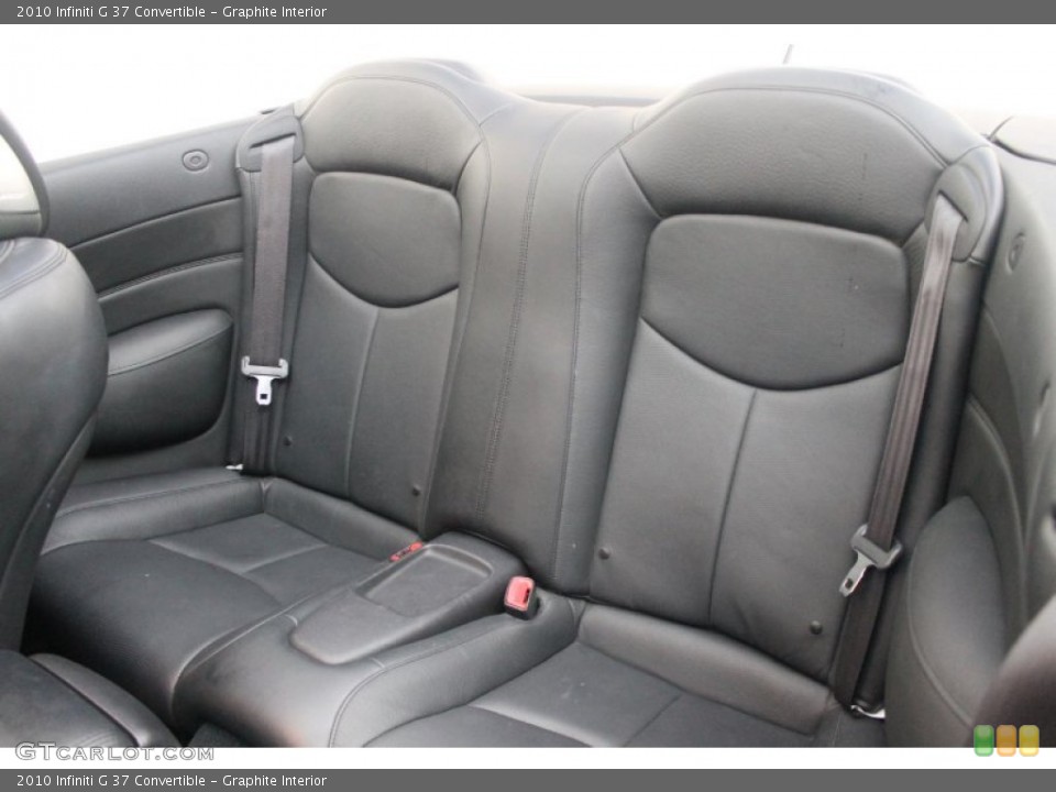 Graphite Interior Rear Seat for the 2010 Infiniti G 37 Convertible #76573726