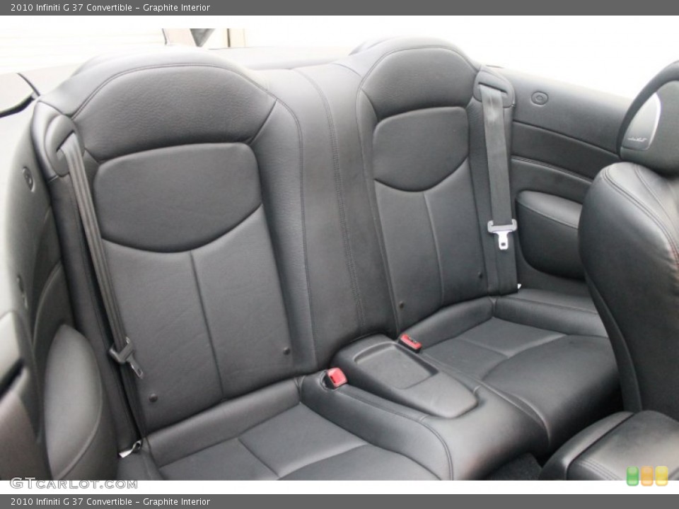 Graphite Interior Rear Seat for the 2010 Infiniti G 37 Convertible #76573750
