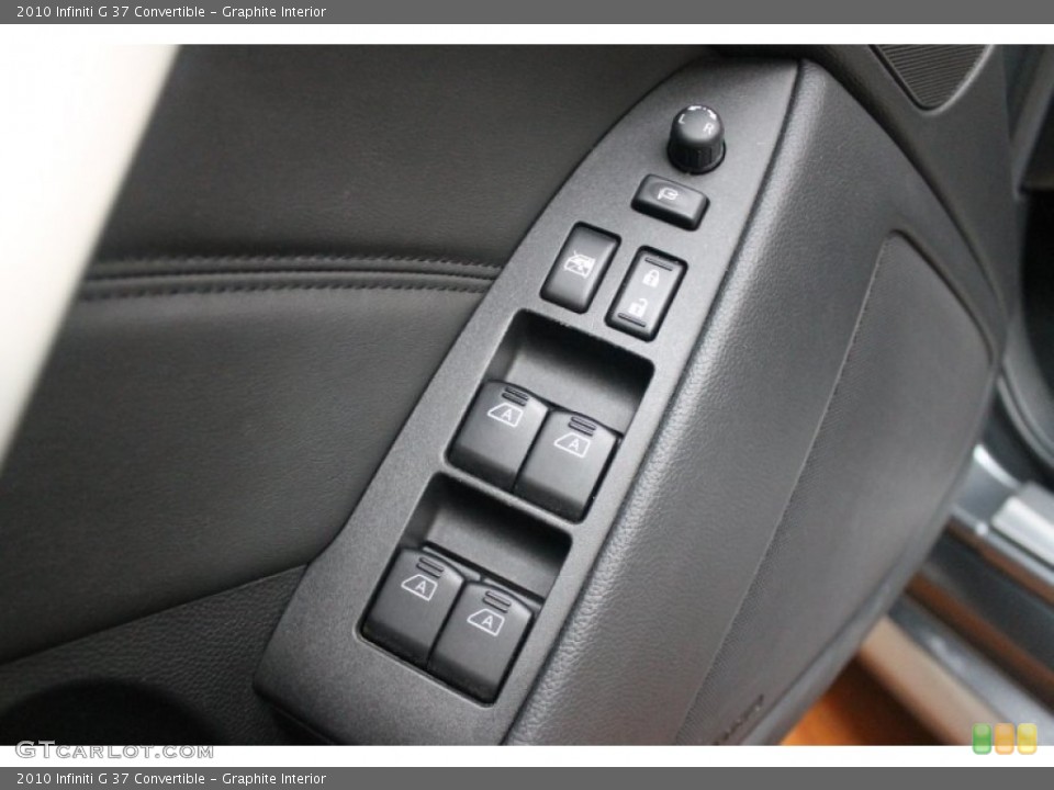 Graphite Interior Controls for the 2010 Infiniti G 37 Convertible #76573818