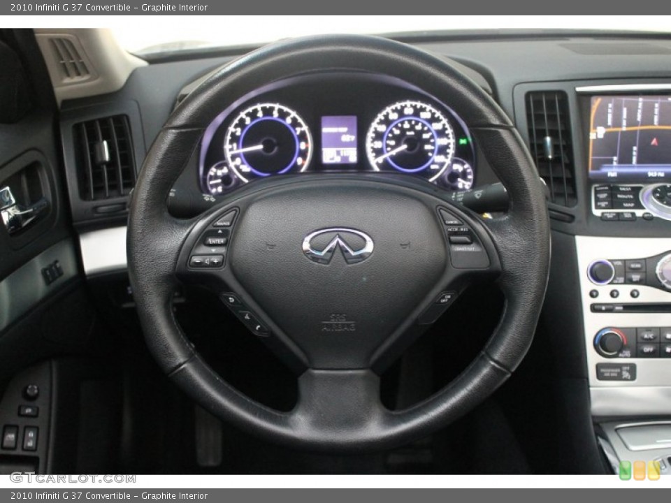 Graphite Interior Steering Wheel for the 2010 Infiniti G 37 Convertible #76573888