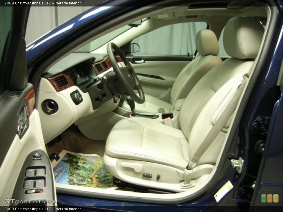 Neutral Interior Front Seat for the 2009 Chevrolet Impala LTZ #76574072