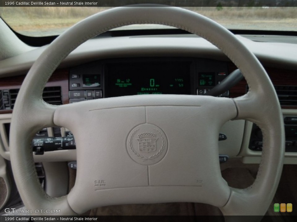 Neutral Shale Interior Steering Wheel for the 1996 Cadillac DeVille Sedan #76574214