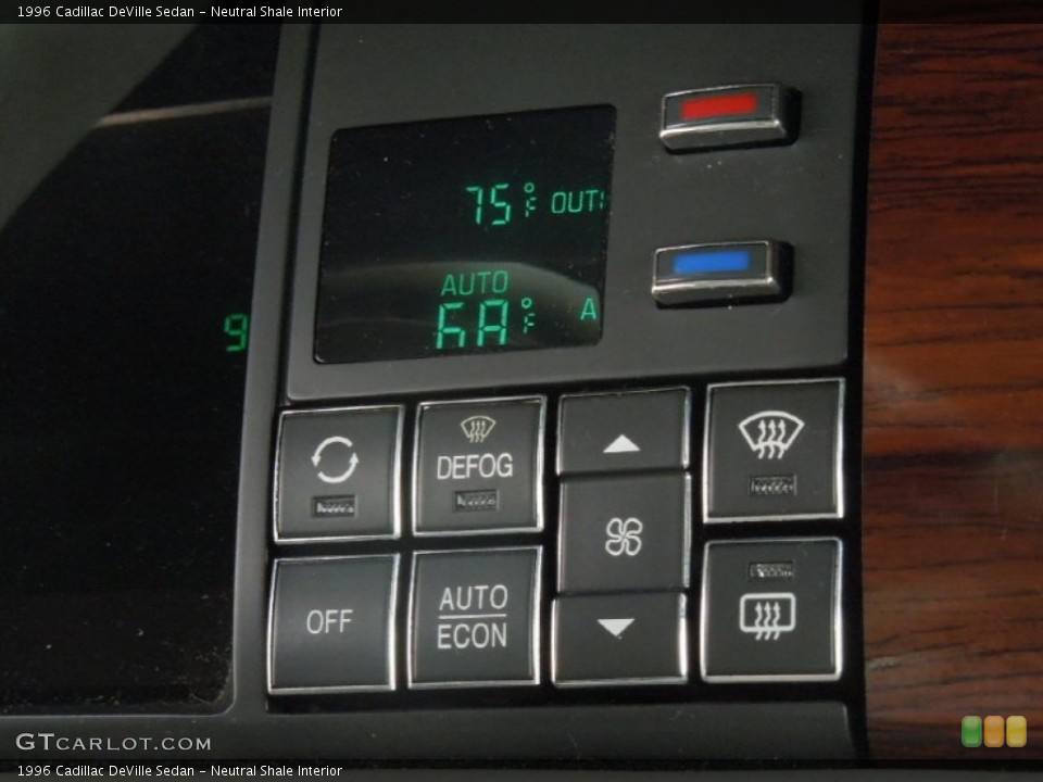Neutral Shale Interior Controls for the 1996 Cadillac DeVille Sedan #76574272