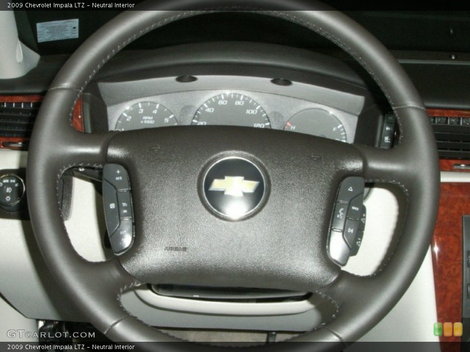 Neutral Interior Steering Wheel for the 2009 Chevrolet Impala LTZ #76574278