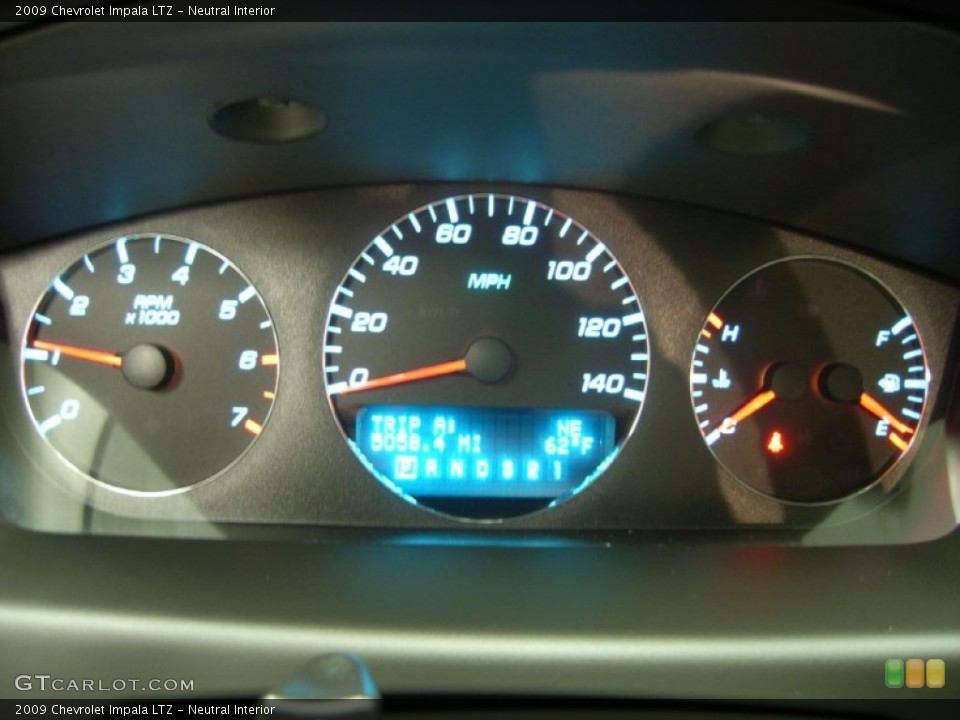 Neutral Interior Gauges for the 2009 Chevrolet Impala LTZ #76574317