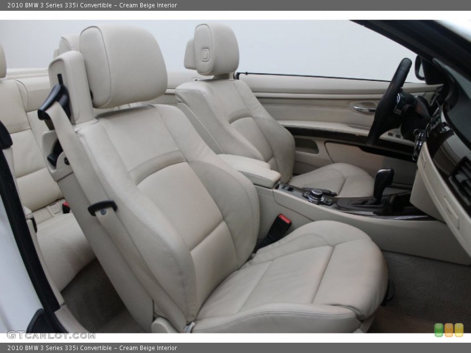 Cream Beige Interior Photo for the 2010 BMW 3 Series 335i Convertible #76574548