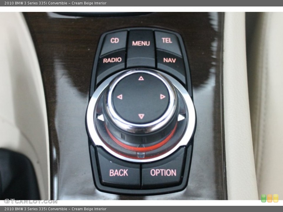 Cream Beige Interior Controls for the 2010 BMW 3 Series 335i Convertible #76574603
