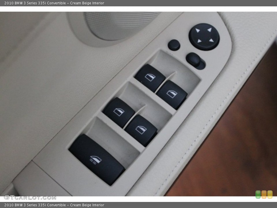 Cream Beige Interior Controls for the 2010 BMW 3 Series 335i Convertible #76574626