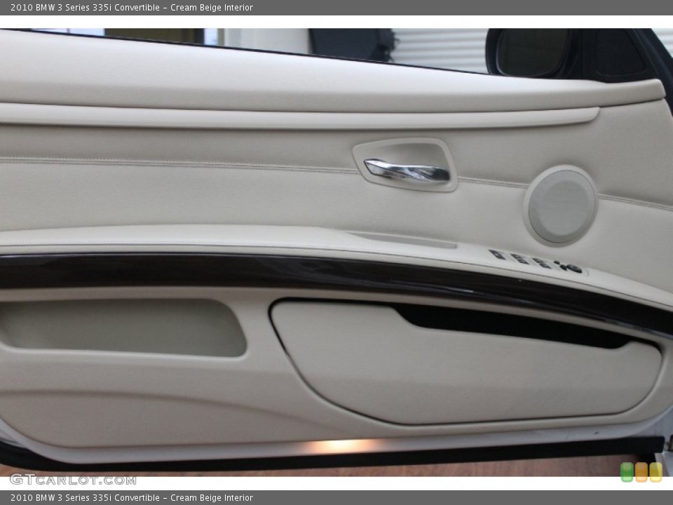Cream Beige Interior Door Panel for the 2010 BMW 3 Series 335i Convertible #76574647