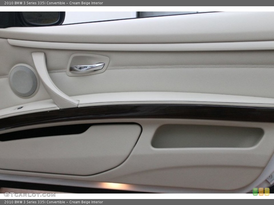 Cream Beige Interior Door Panel for the 2010 BMW 3 Series 335i Convertible #76574665