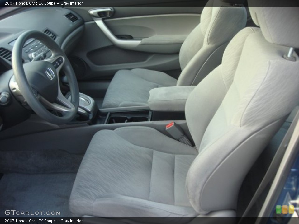 Gray Interior Photo for the 2007 Honda Civic EX Coupe #76575925