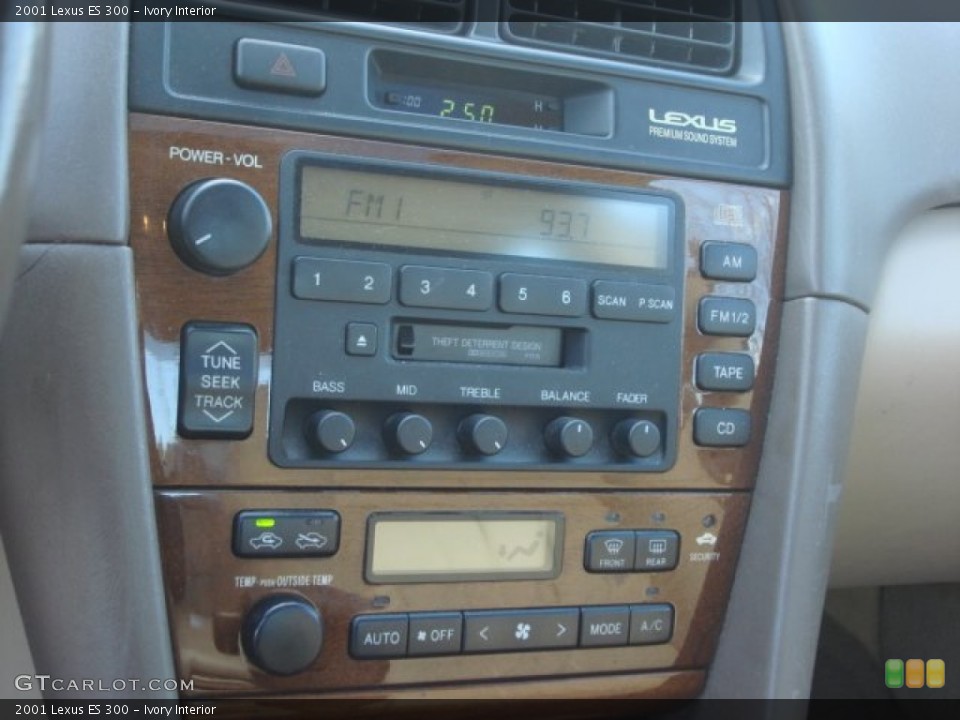 Ivory Interior Controls for the 2001 Lexus ES 300 #76576360